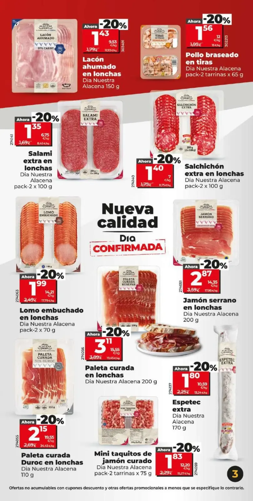 Page 3 dans Offres énormes chez Dia Espagne