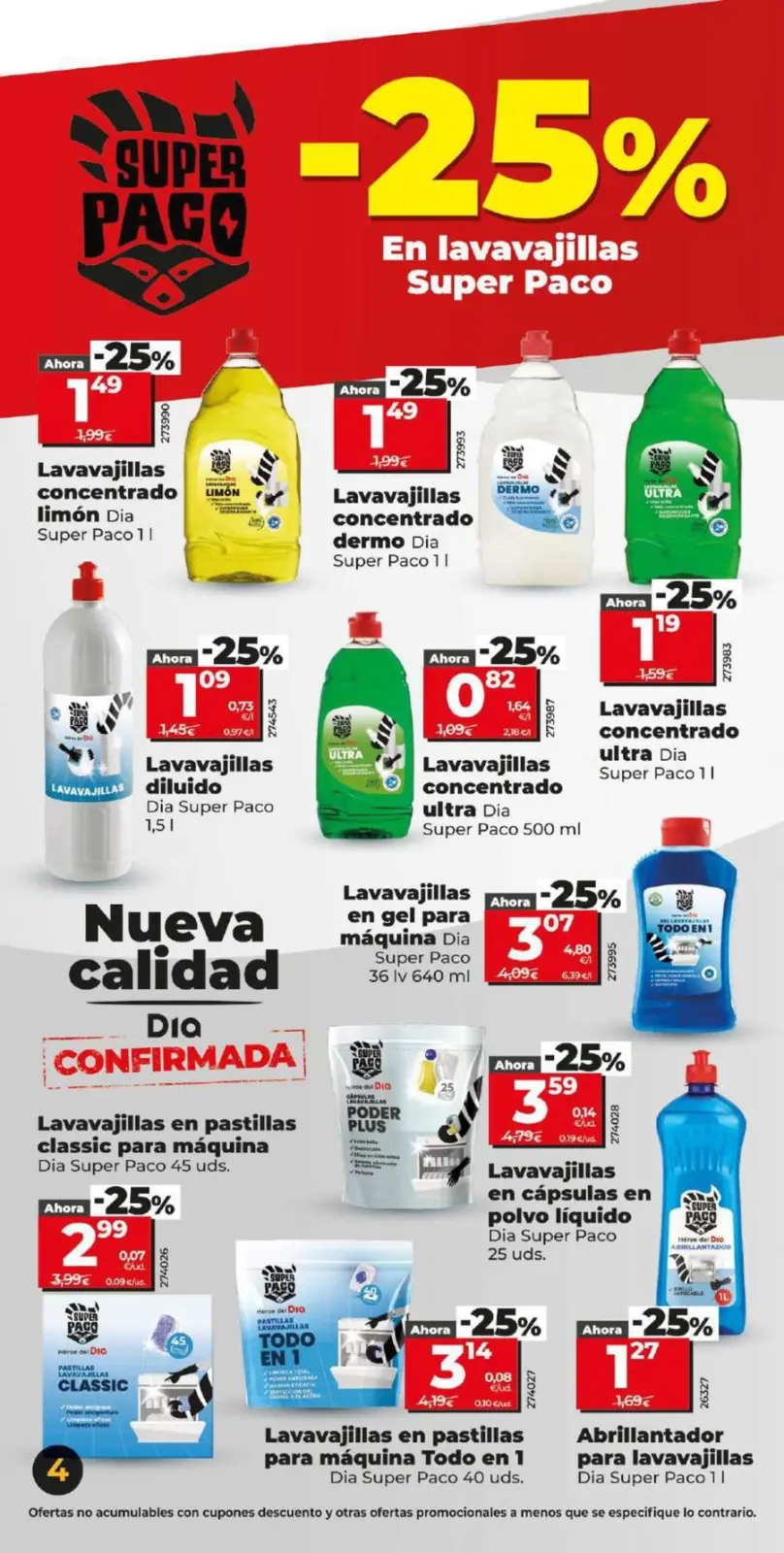 Page 4 dans Offres énormes chez Dia Espagne