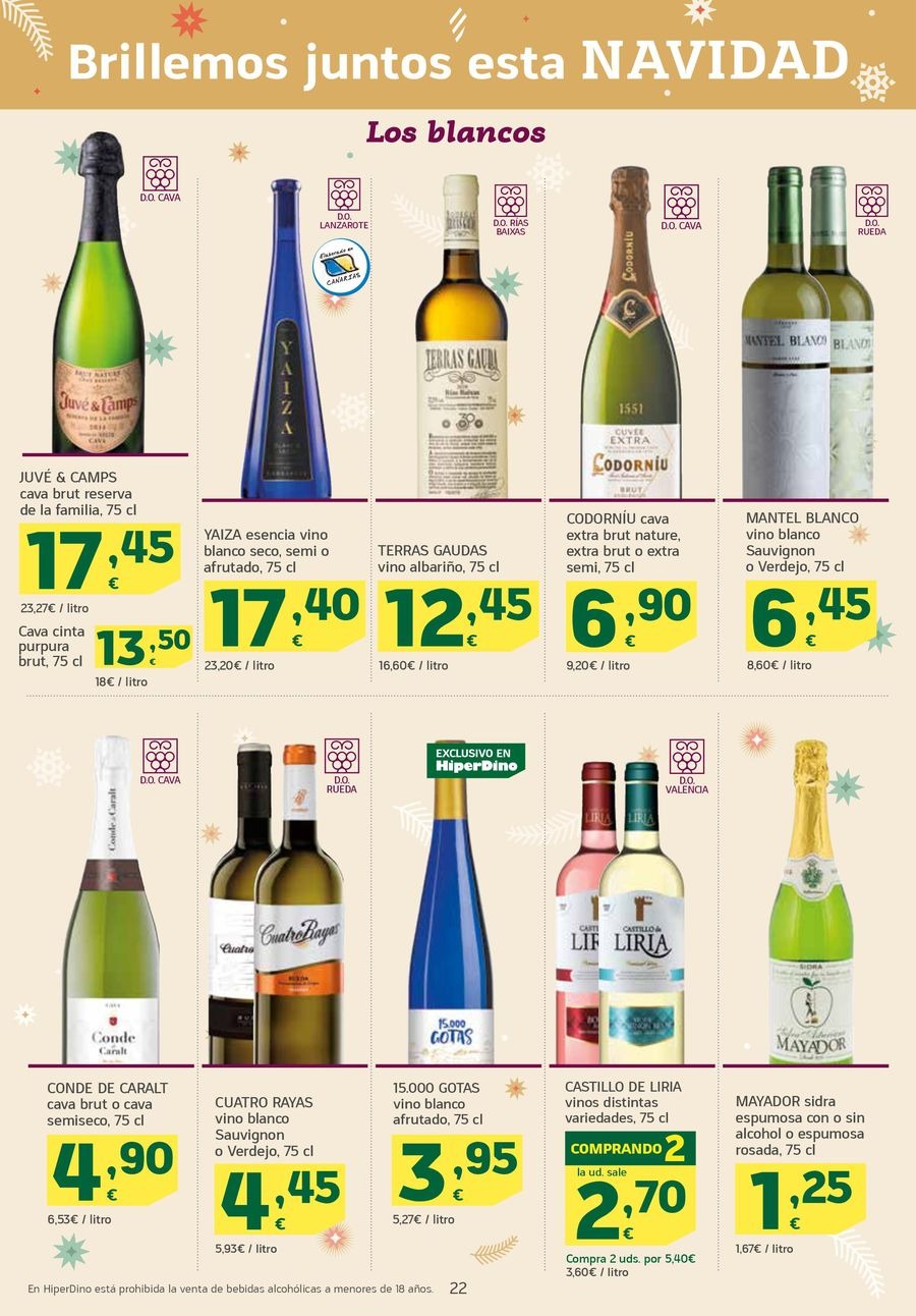 Ofertas de HiperDino España de 19 a 25 diciembre 2024 Nuevas ofertas