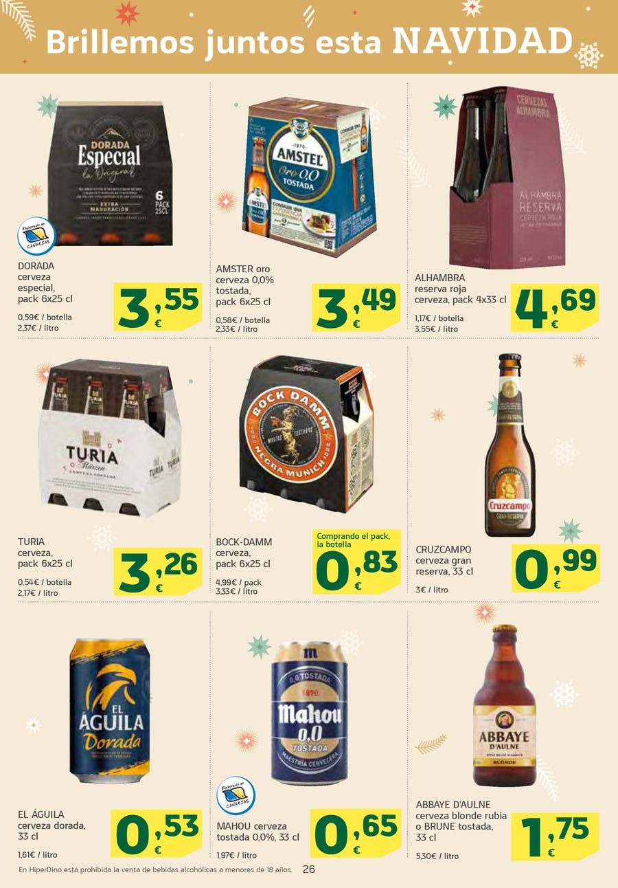 Ofertas de HiperDino España de 19 a 25 diciembre 2024 Nuevas ofertas