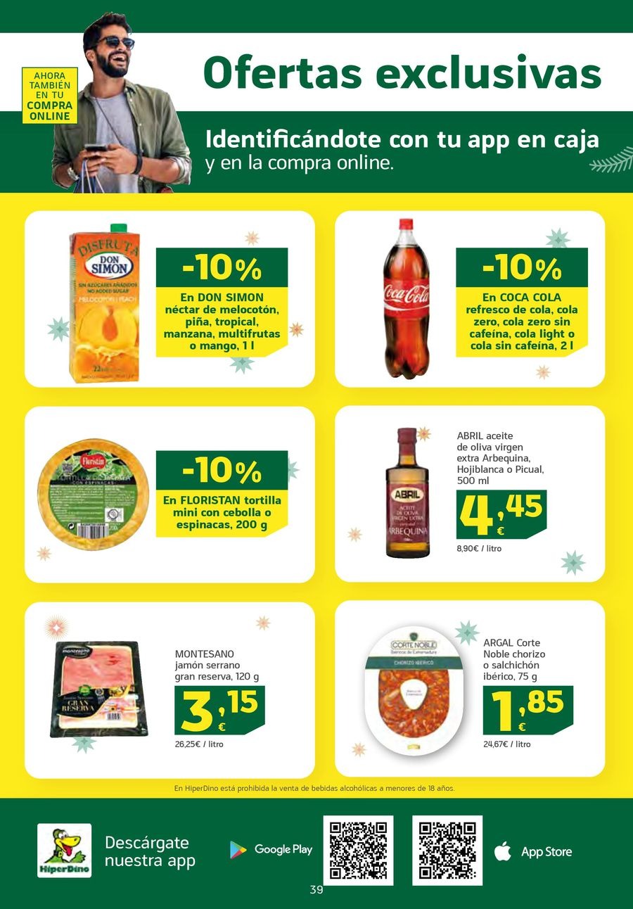 Ofertas de HiperDino España de 19 a 25 diciembre 2024 Nuevas ofertas