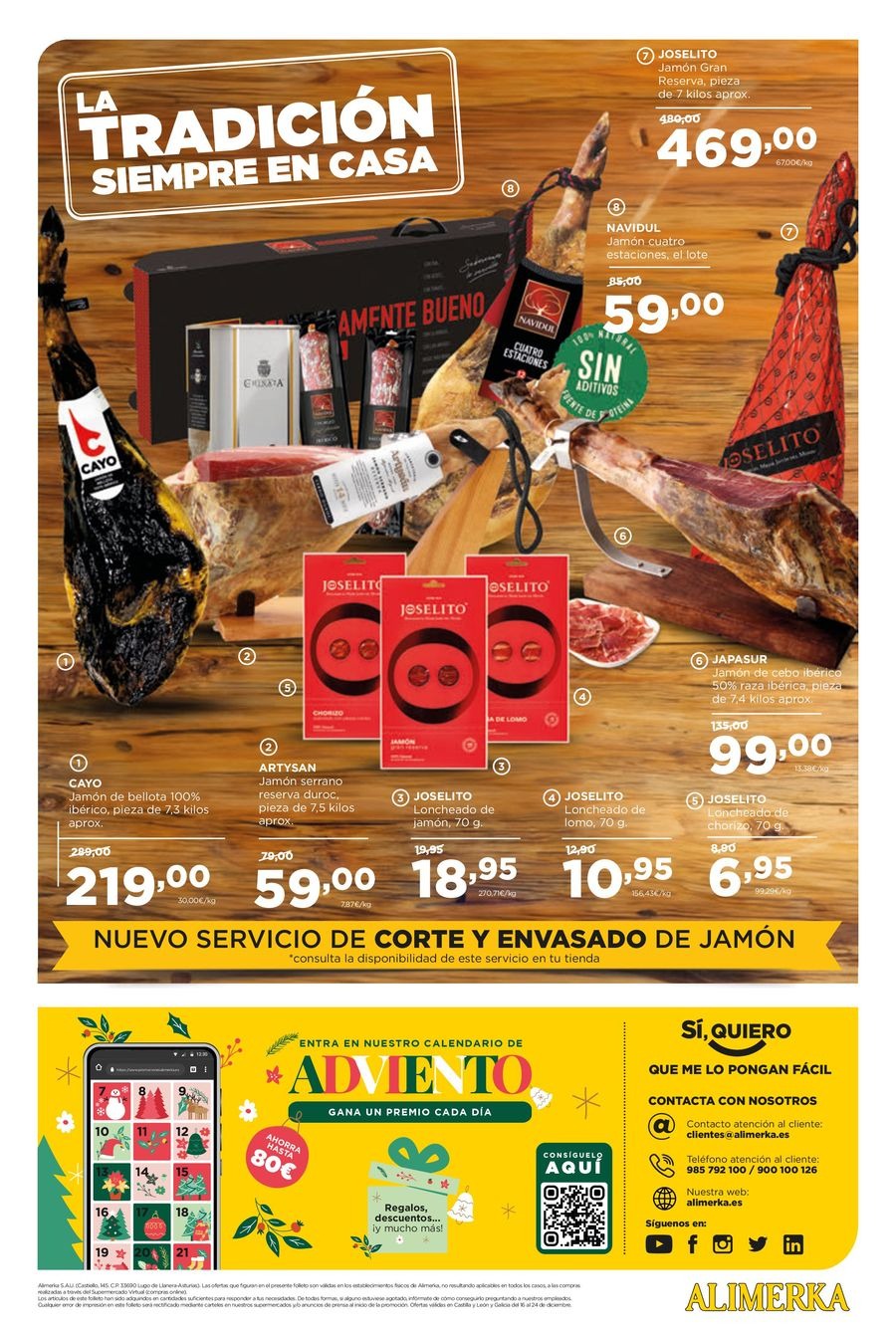 Ofertas de ‎Alimerka Supermercados‎ España de 16 a 24 diciembre 2024 Nuevas ofertas