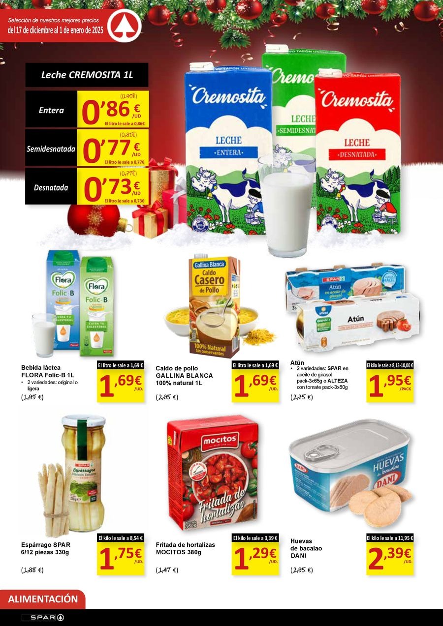 SPAR Spain Offers from 17 December to 1 January 2025 New Deals