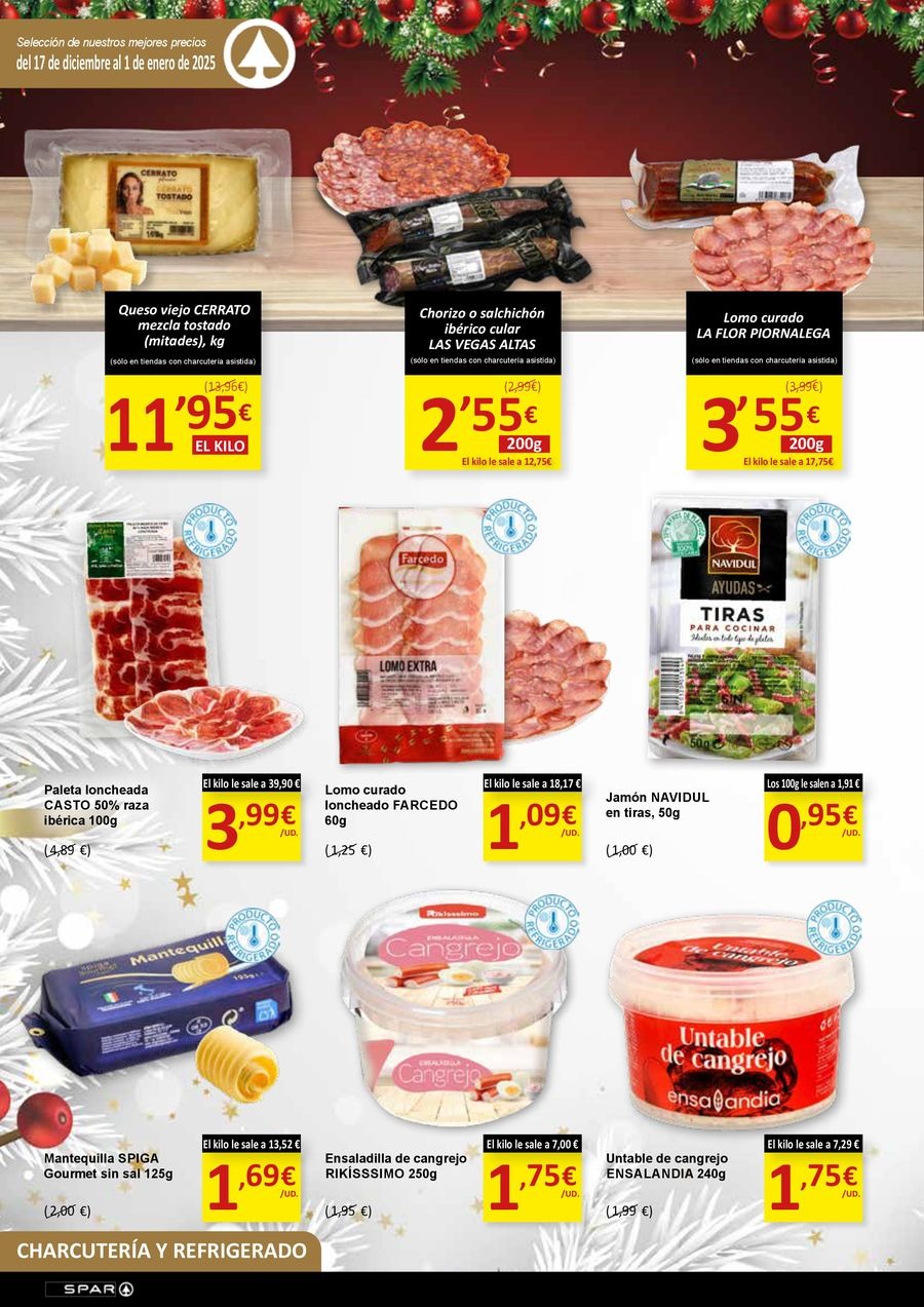 SPAR Spain Offers from 17 December to 1 January 2025 New Deals