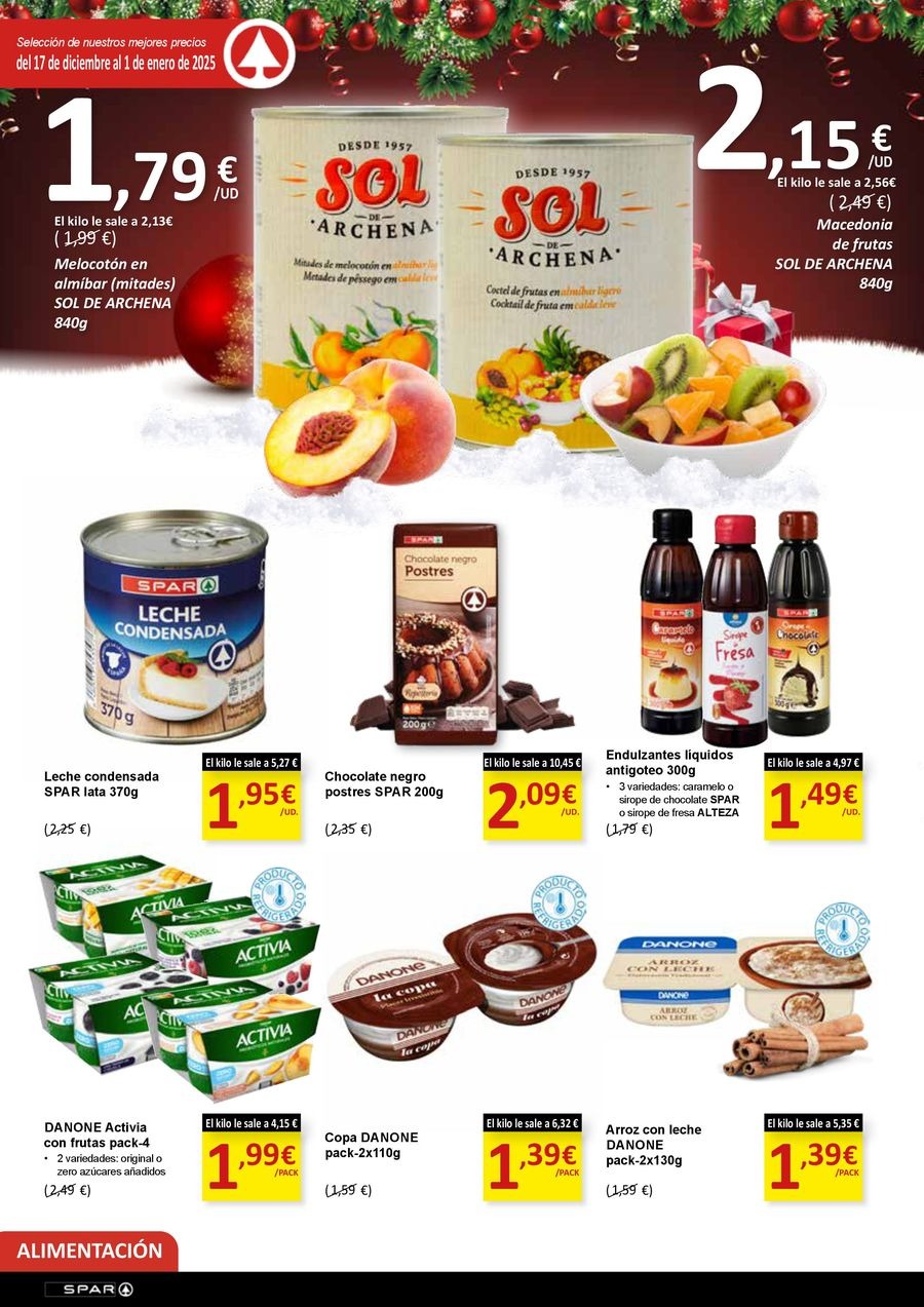 SPAR Spain Offers from 17 December to 1 January 2025 New Deals
