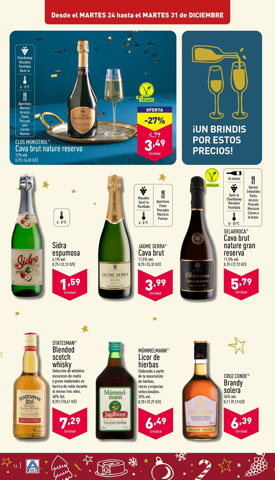 Ofertas de ALDI España de 24 a 31 diciembre 2024 ofertas semanales