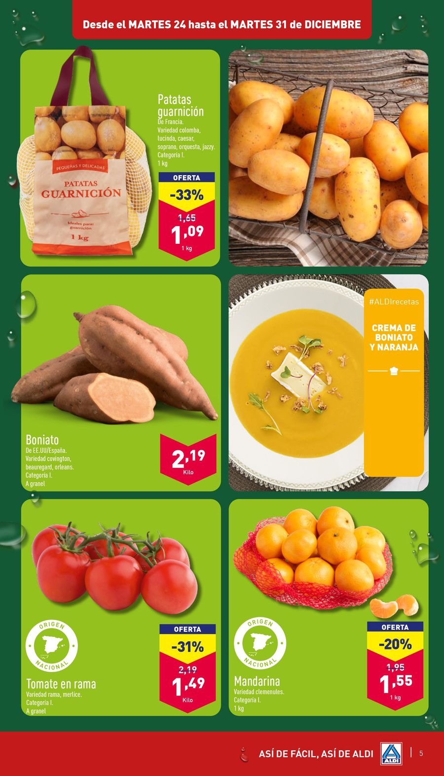 Ofertas de ALDI España de 24 a 31 diciembre 2024 ofertas semanales