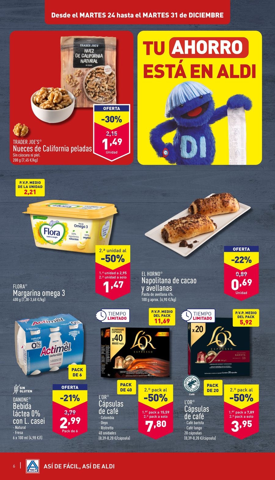 Ofertas de ALDI España de 24 a 31 diciembre 2024 ofertas semanales