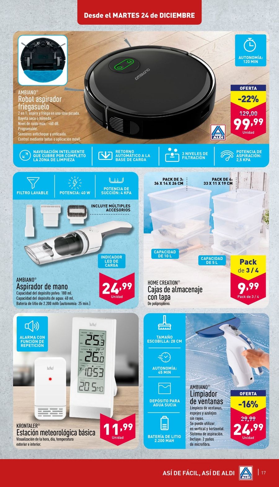 Ofertas de ALDI España de 24 a 31 diciembre 2024 ofertas semanales