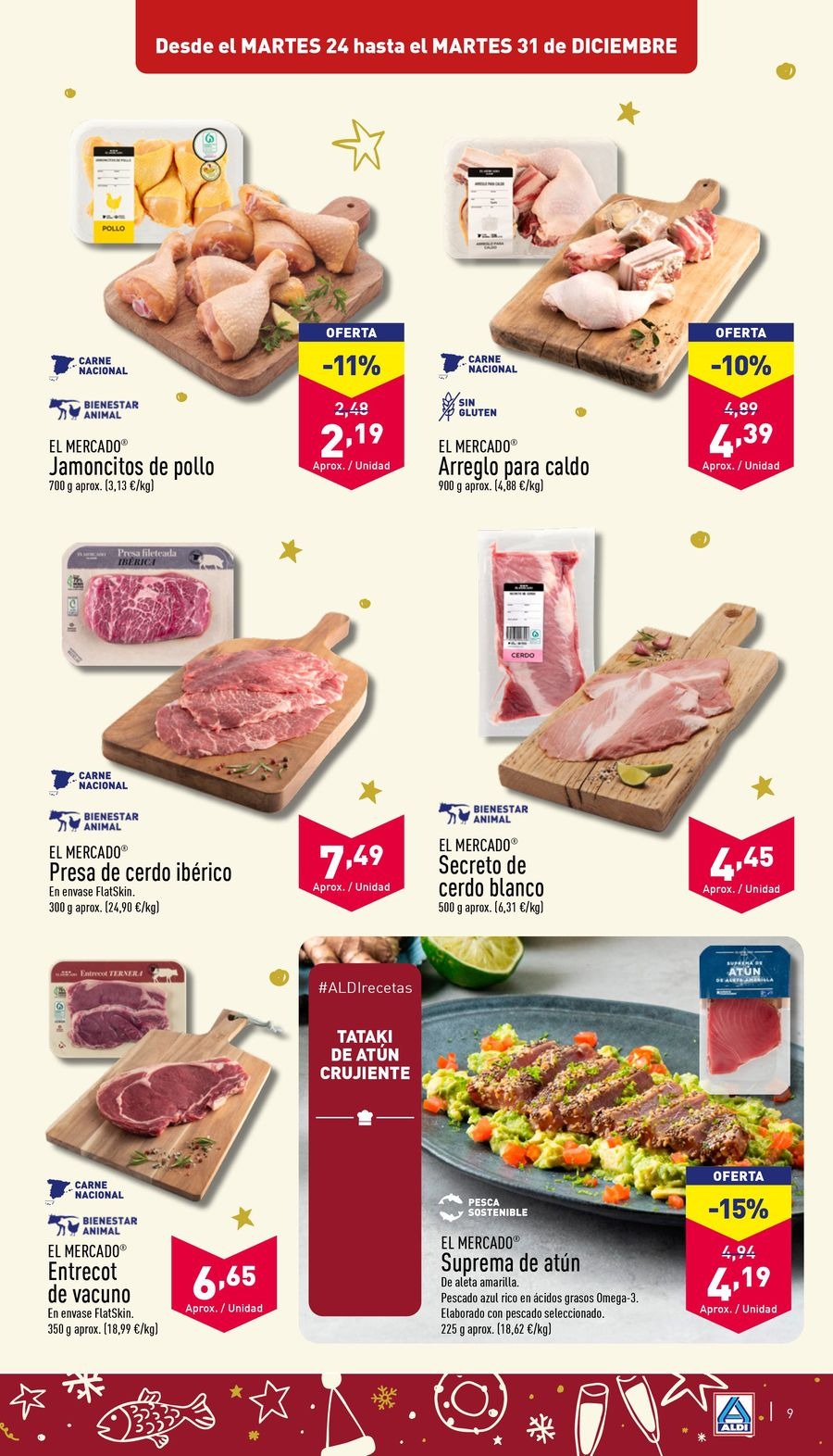 Ofertas de ALDI España de 24 a 31 diciembre 2024 ofertas semanales