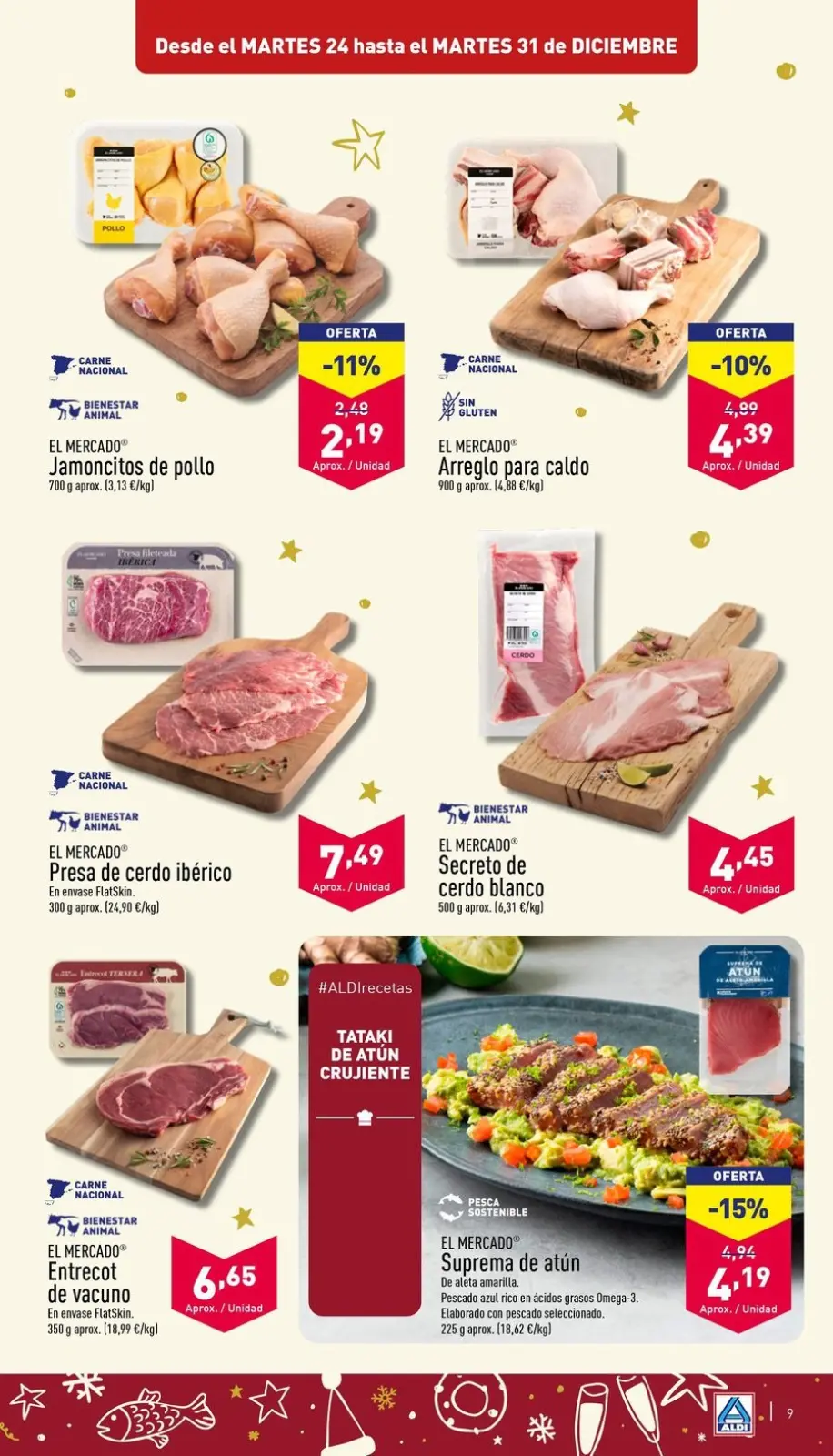 صفحة 9 ضمن العروض الإسبوعية في ألدي إسبانيا