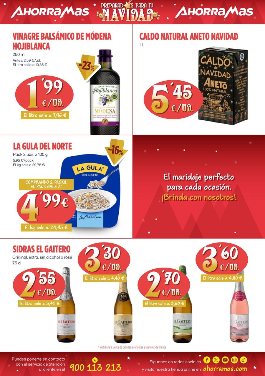 Ofertas de Ahorramas España de 26 diciembre a 1 enero 2025 Ofertas Preparados para tu Navidad