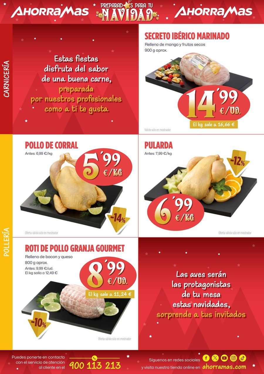 Ofertas de Ahorramas España de 26 diciembre a 1 enero 2025 Ofertas Preparados para tu Navidad
