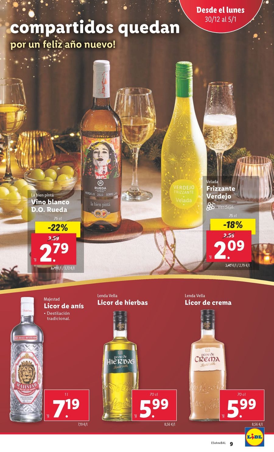 Ofertas de Lidl España de 30 diciembre a 5 enero 2025 Ofertas de bazar