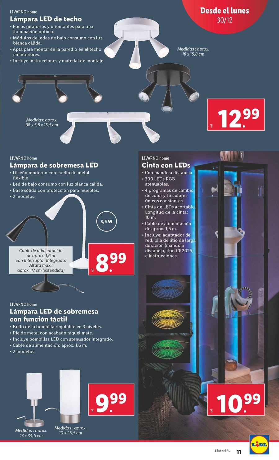 Ofertas de Lidl España de 30 diciembre a 5 enero 2025 Ofertas de bazar