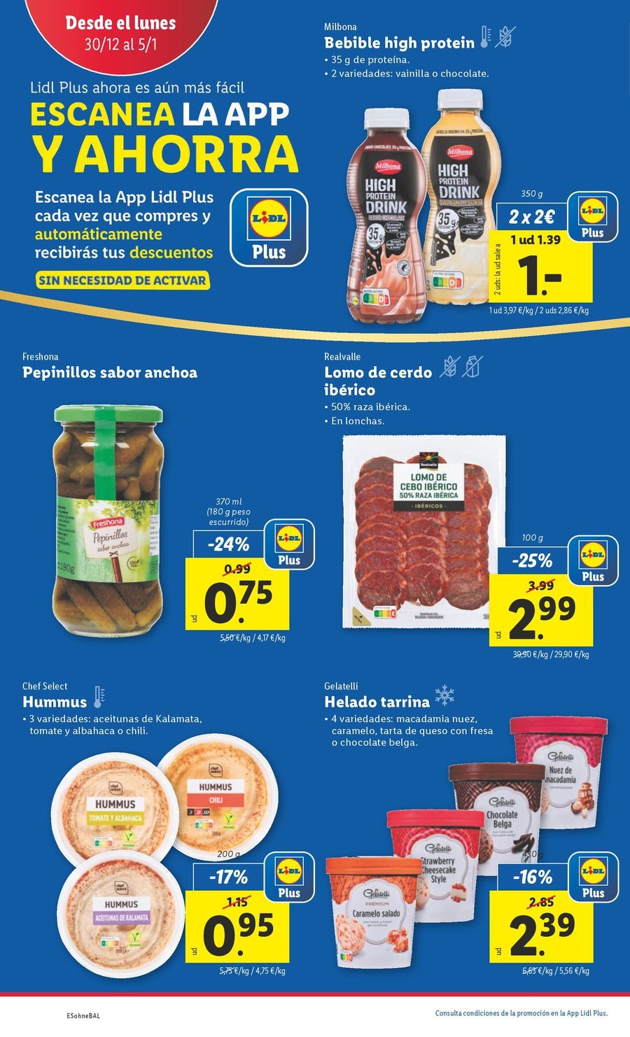 Ofertas de Lidl España de 30 diciembre a 5 enero 2025 ofertas semanales