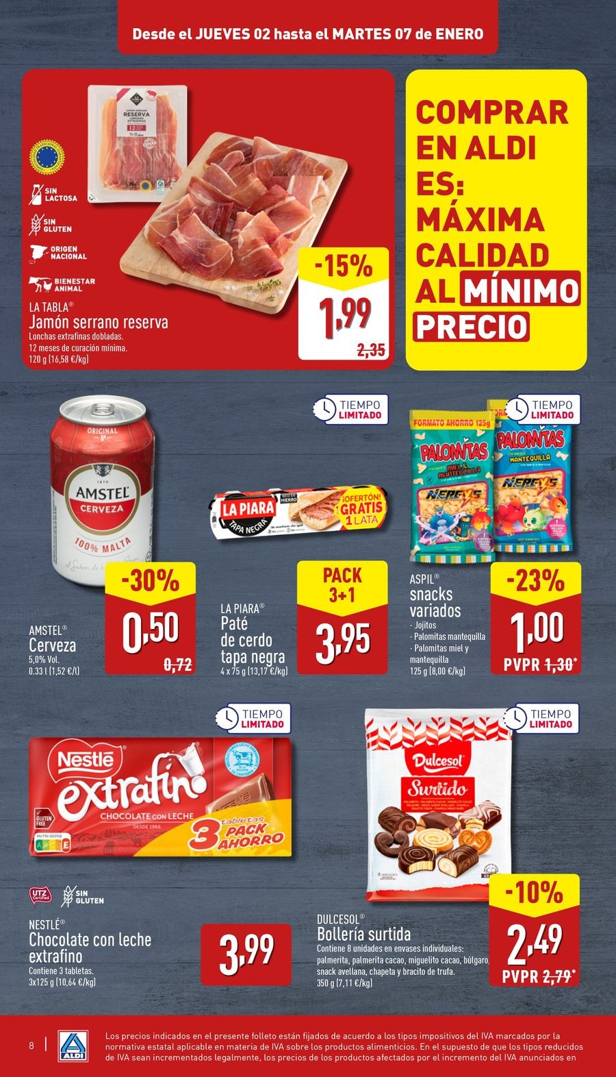 Ofertas de ALDI España de 2 a 7 enero 2025 XXL AHORRA A LO GRANDE
