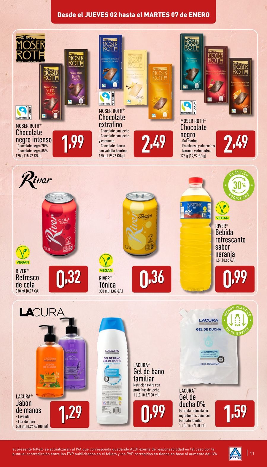 Ofertas de ALDI España de 2 a 7 enero 2025 XXL AHORRA A LO GRANDE
