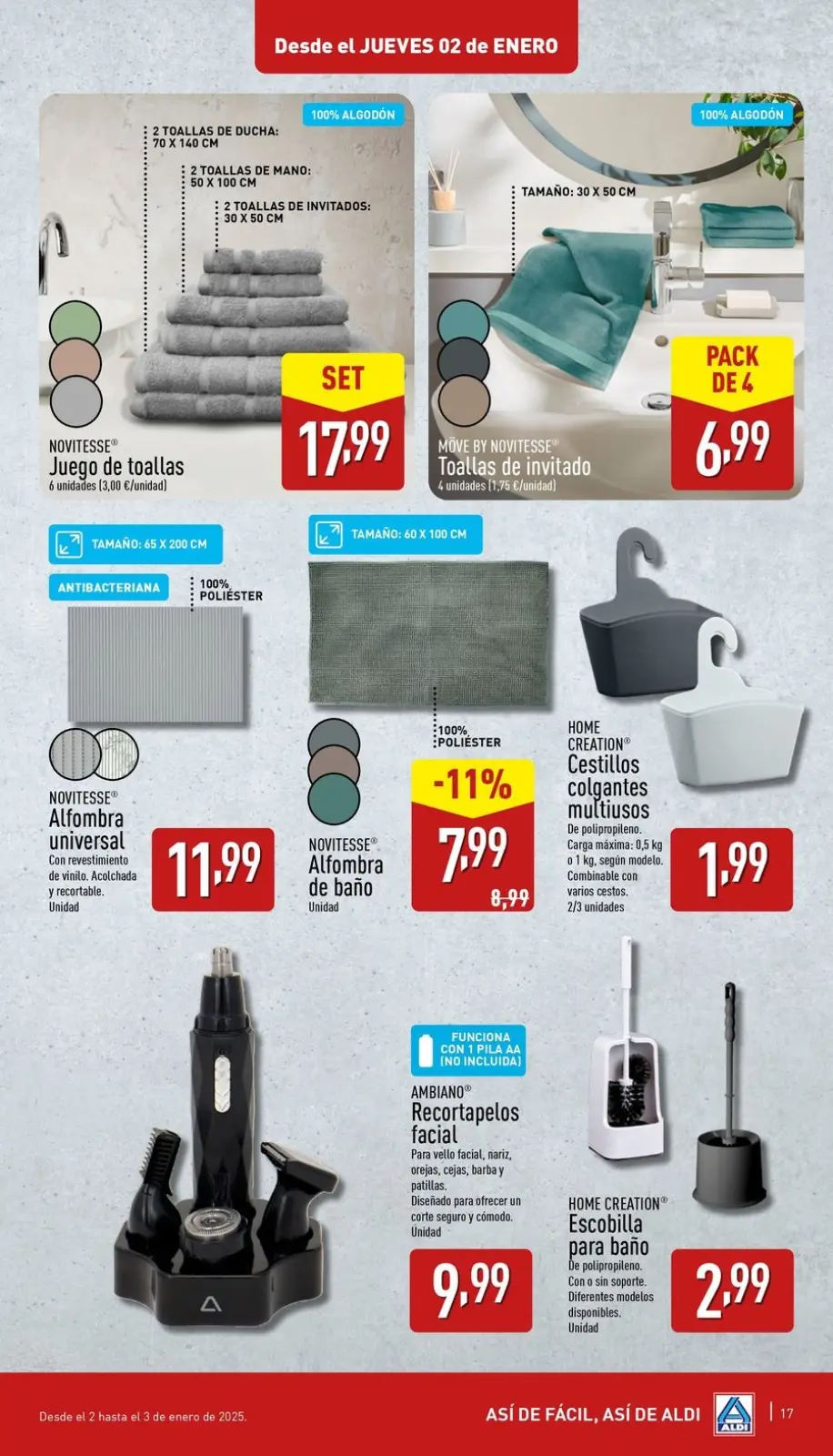 صفحة 17 ضمن توفير كبير جدا في ألدي إسبانيا