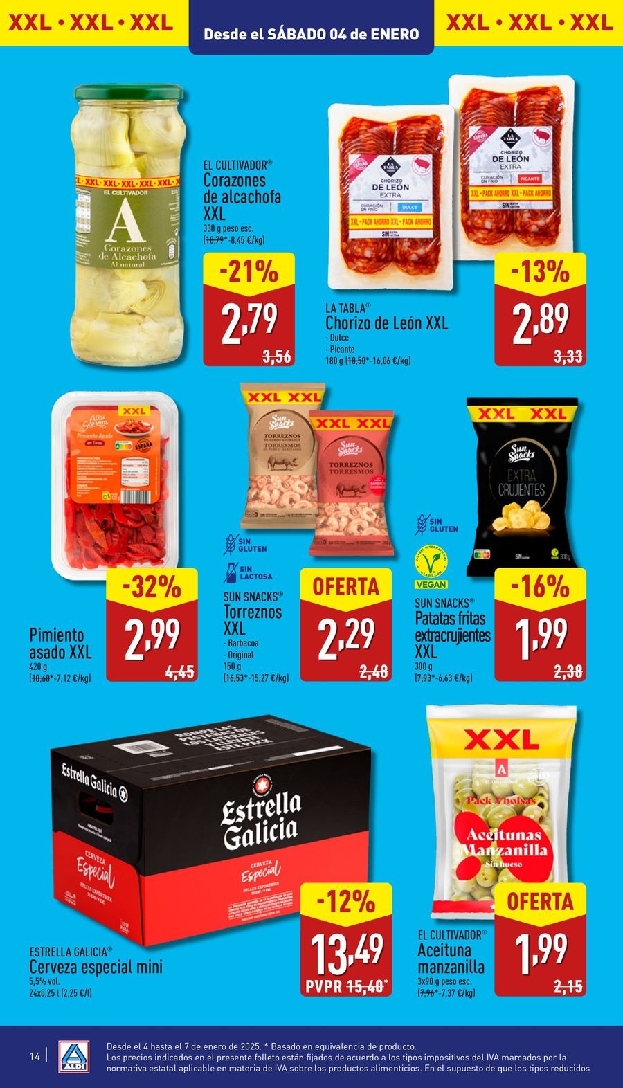 Ofertas de ALDI España de 2 a 7 enero 2025 XXL AHORRA A LO GRANDE