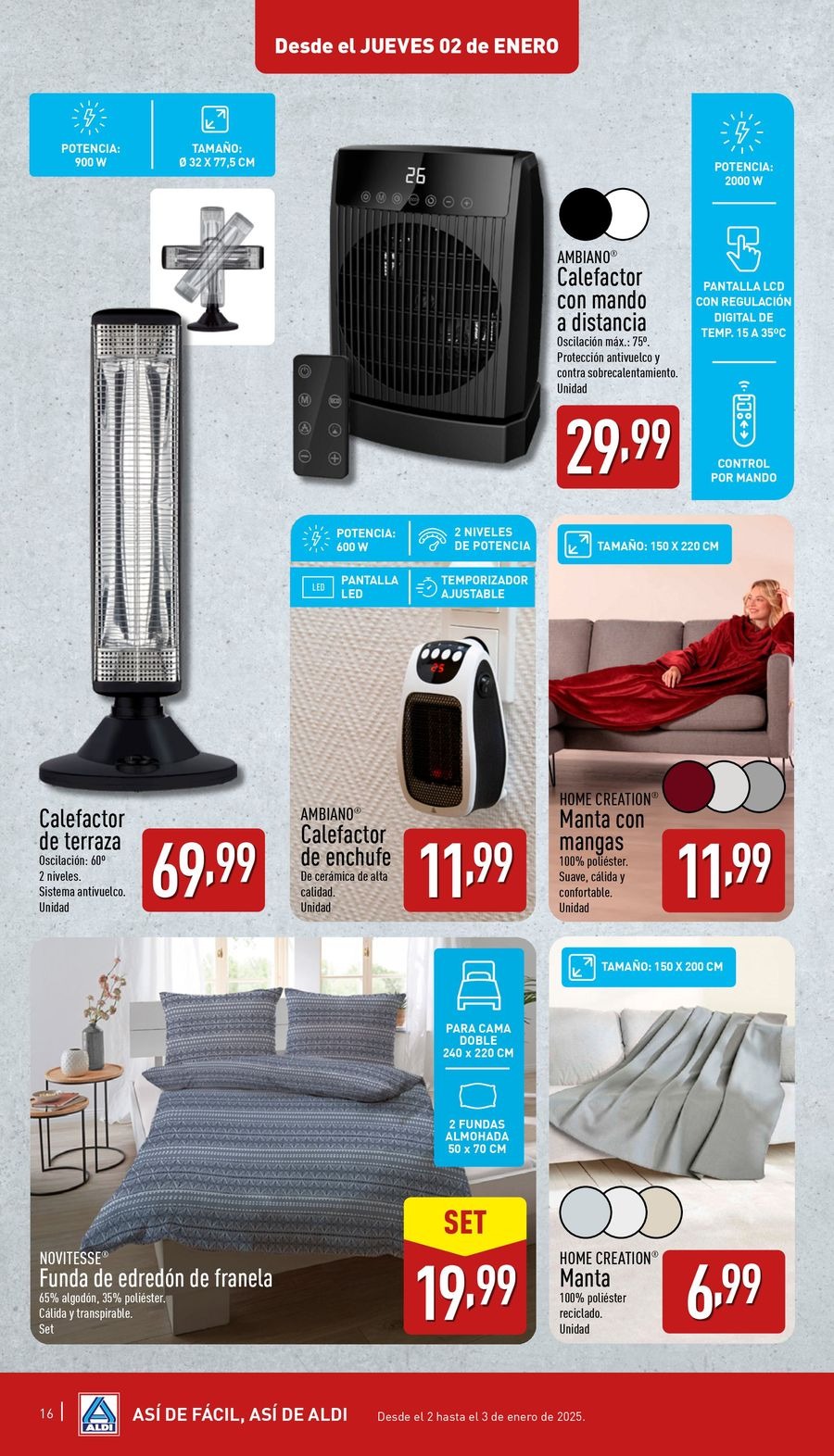 Ofertas de ALDI España de 2 a 7 enero 2025 XXL AHORRA A LO GRANDE