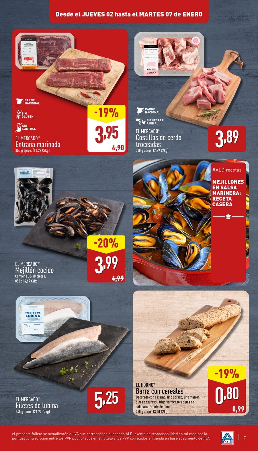 Ofertas de ALDI España de 2 a 7 enero 2025 XXL AHORRA A LO GRANDE