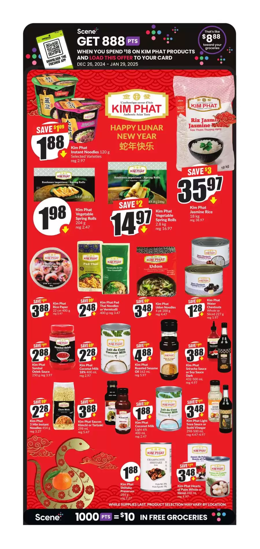 FreshCo Canada Offers from 26 December to 22 January 2025 New Year's Sale