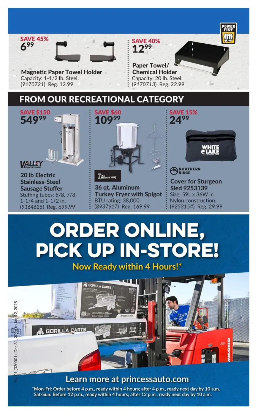 Princess Auto Canada Offers from 31 December to 12 January 2025 Price Wrecker - Page 11