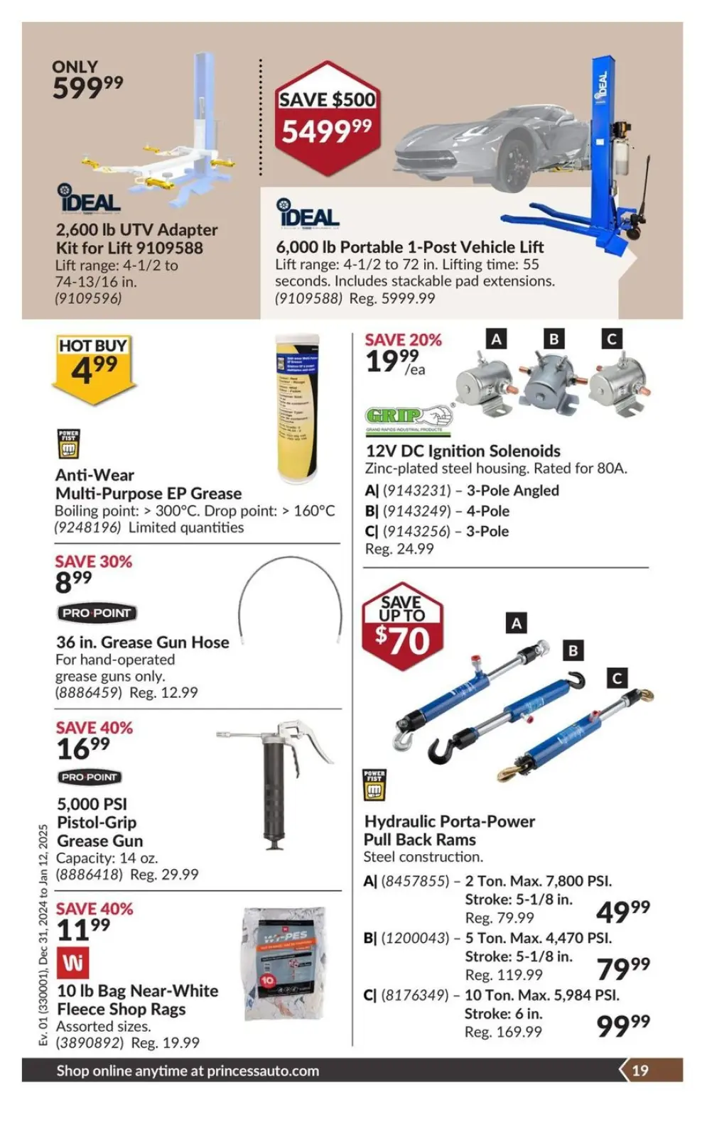 Princess Auto Canada Offers from 31 December to 12 January 2025 Price Wrecker - Page 23