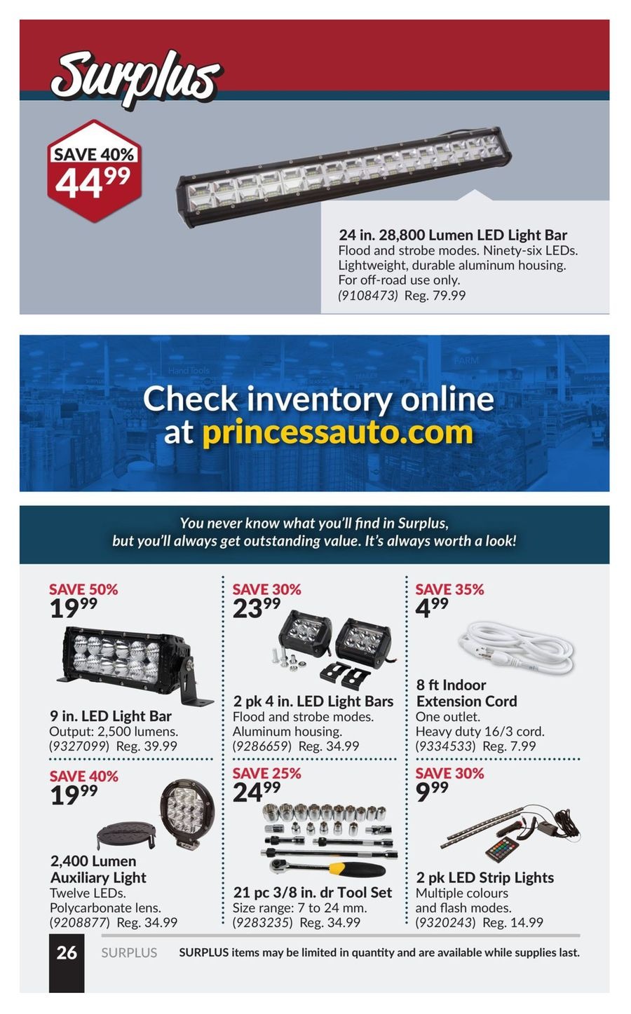 Princess Auto Canada Offers from 31 December to 12 January 2025 Price Wrecker