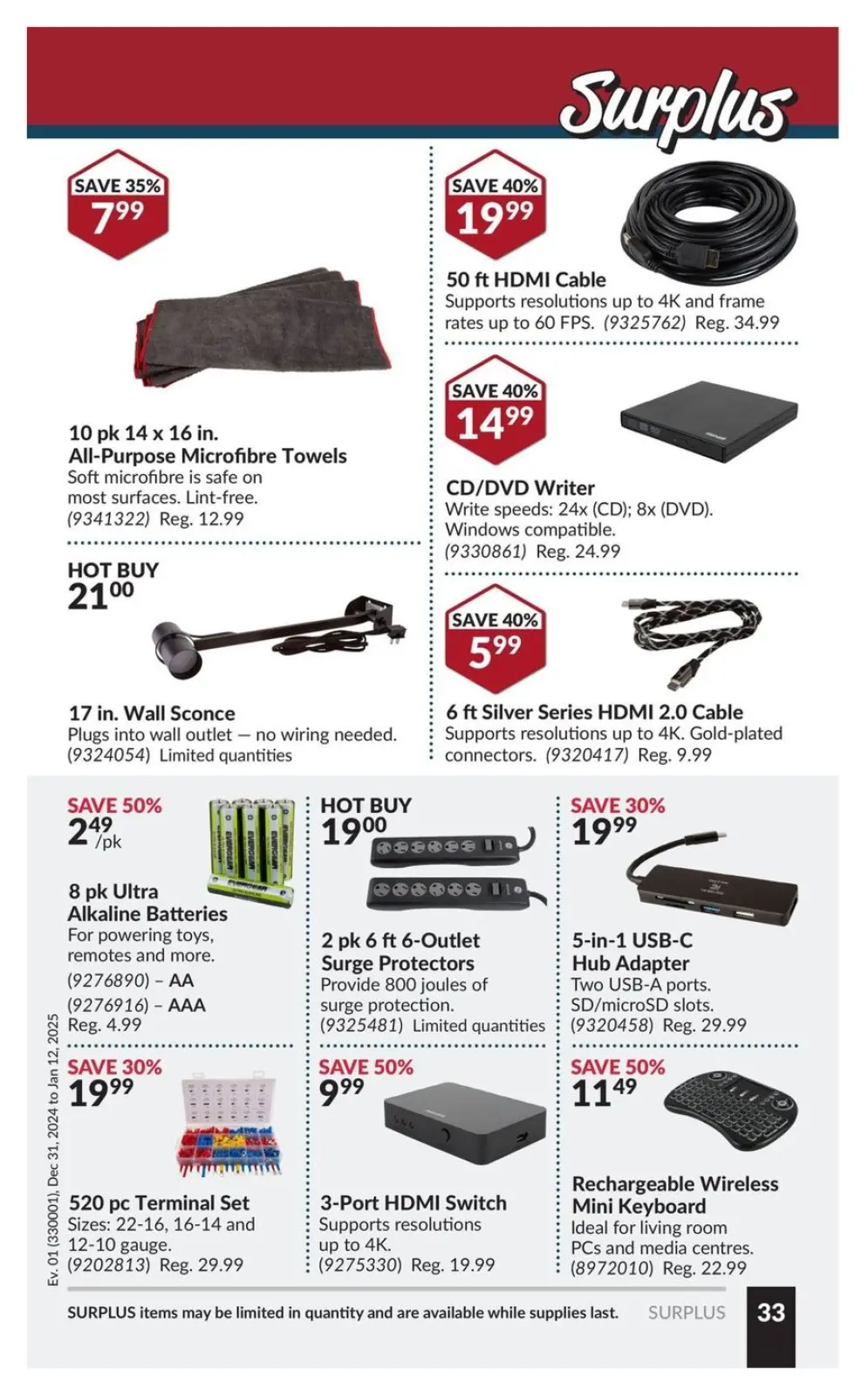 Princess Auto Canada Offers from 31 December to 12 January 2025 Price Wrecker - Page 37