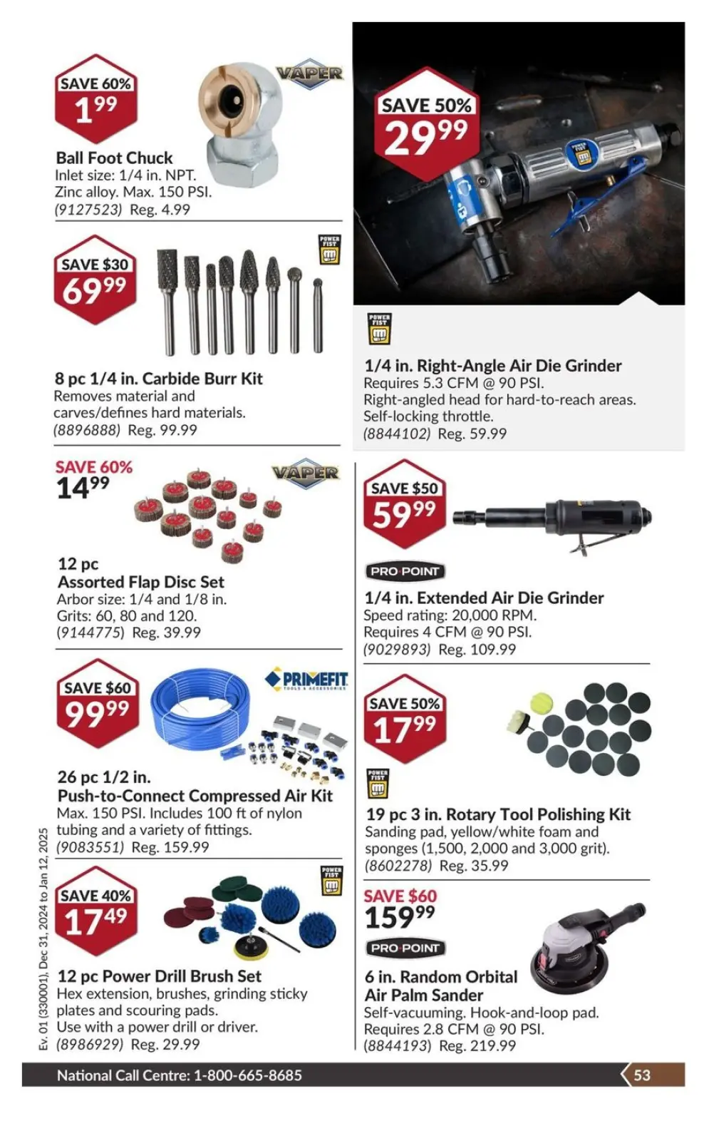 Princess Auto Canada Offers from 31 December to 12 January 2025 Price Wrecker - Page 57