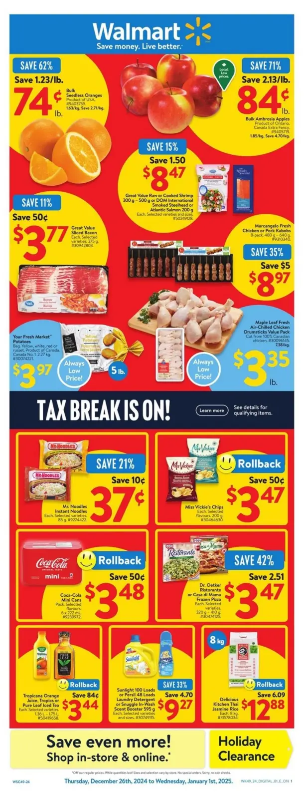 Walmart Canada Offers from 25 December to 8 January 2025 New Offers - Page 1