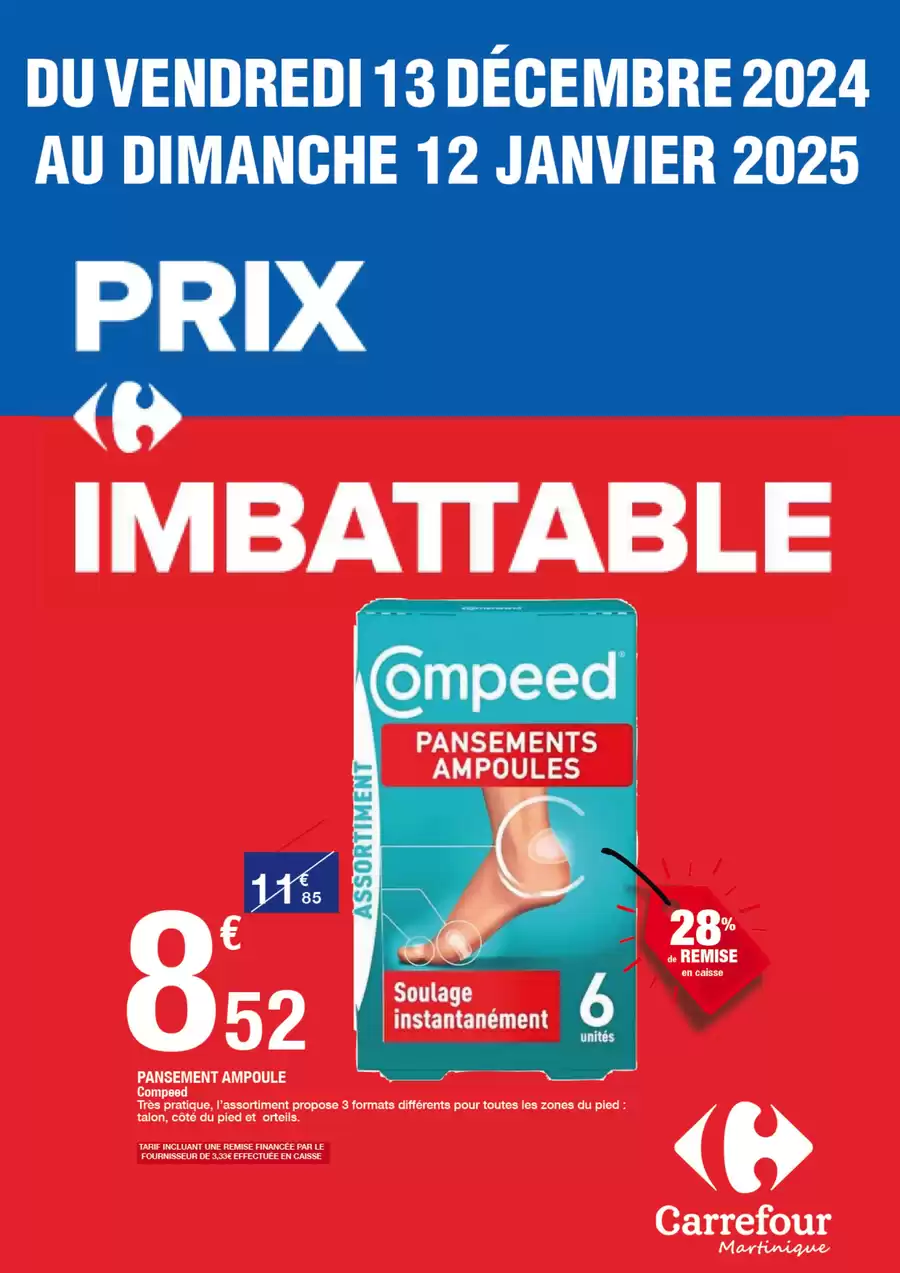 Carrefour France Offers from 23 December to 12 January 2025 Unbeatable Price - Page 1