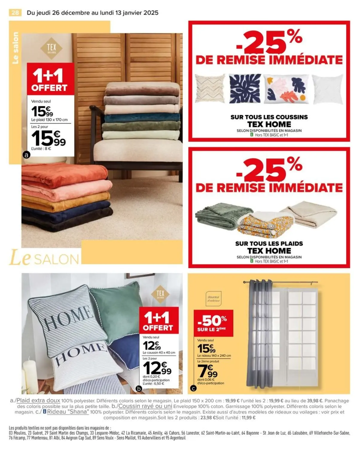 Offres Carrefour France de 26 décembre à 13 janvier 2025 Offres LE BLANCE - Page 30