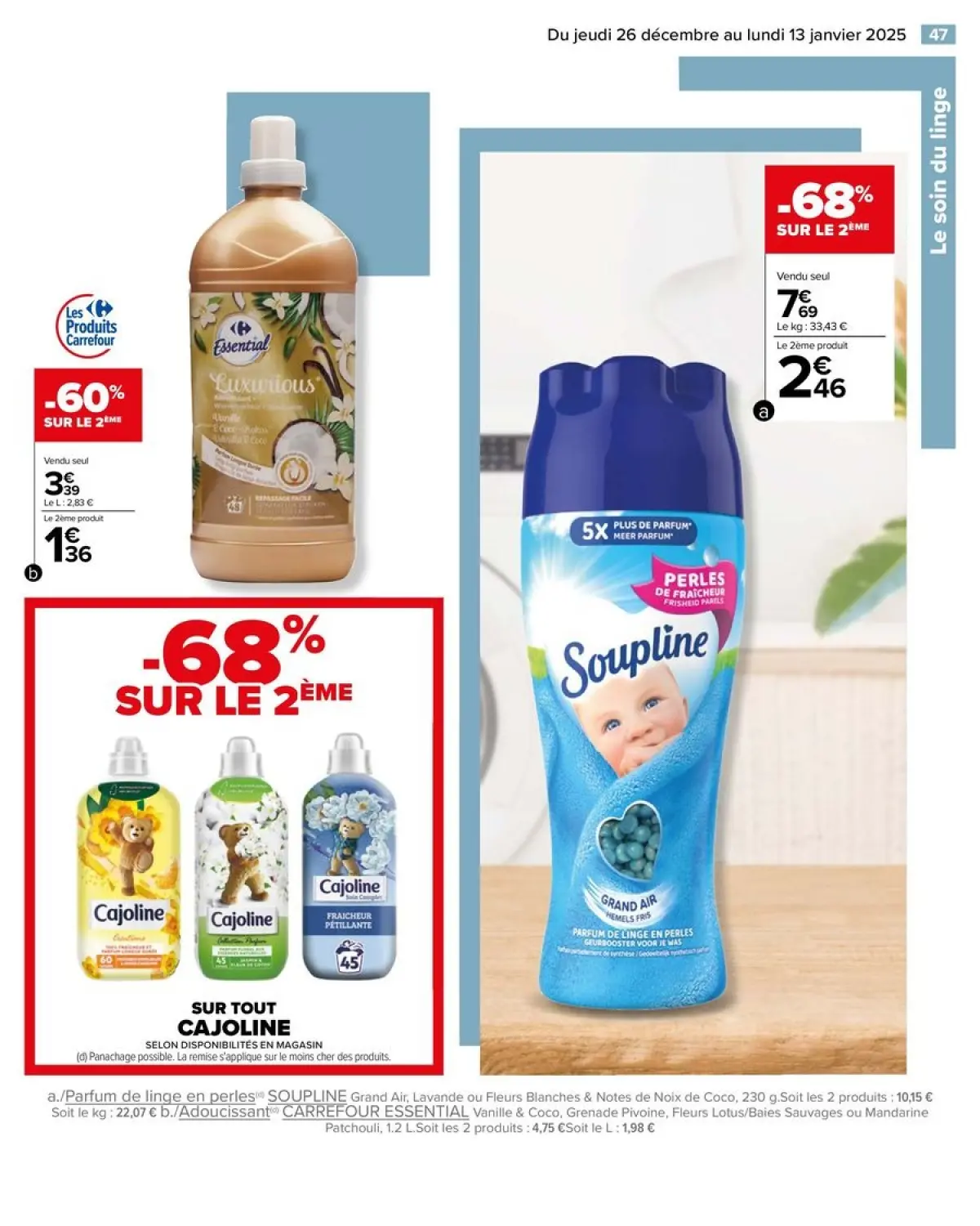 Offres Carrefour France de 26 décembre à 13 janvier 2025 Offres LE BLANCE - Page 49