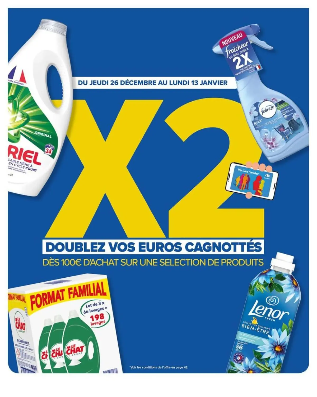 Offres Carrefour France de 26 décembre à 13 janvier 2025 Offres LE BLANCE - Page 43