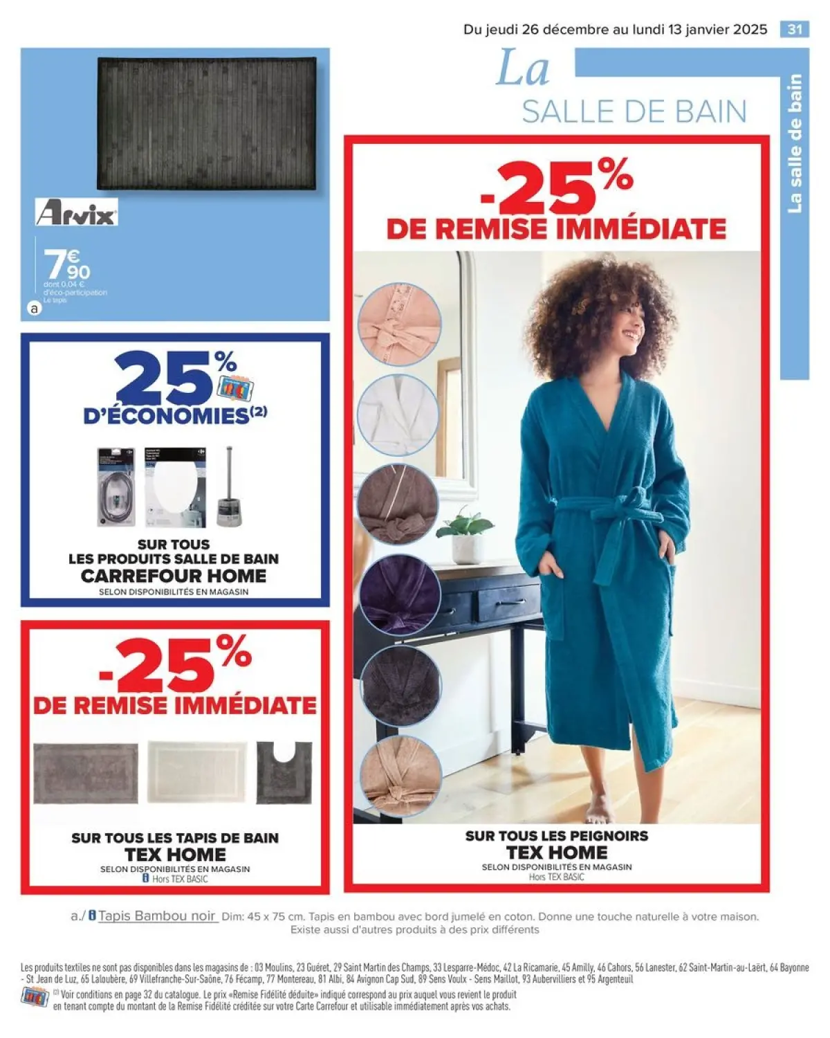 Offres Carrefour France de 26 décembre à 13 janvier 2025 Offres LE BLANCE - Page 33