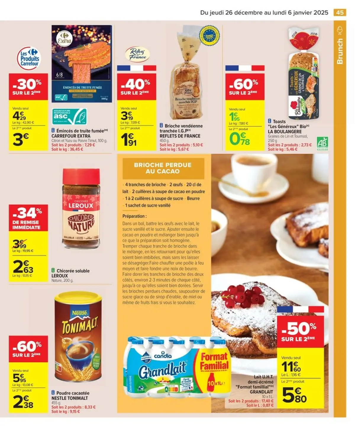 Offres Carrefour France de 26 décembre à 6 janvier 2025 - 50% SUR LE 2ÈME PRODUIT - Page 51