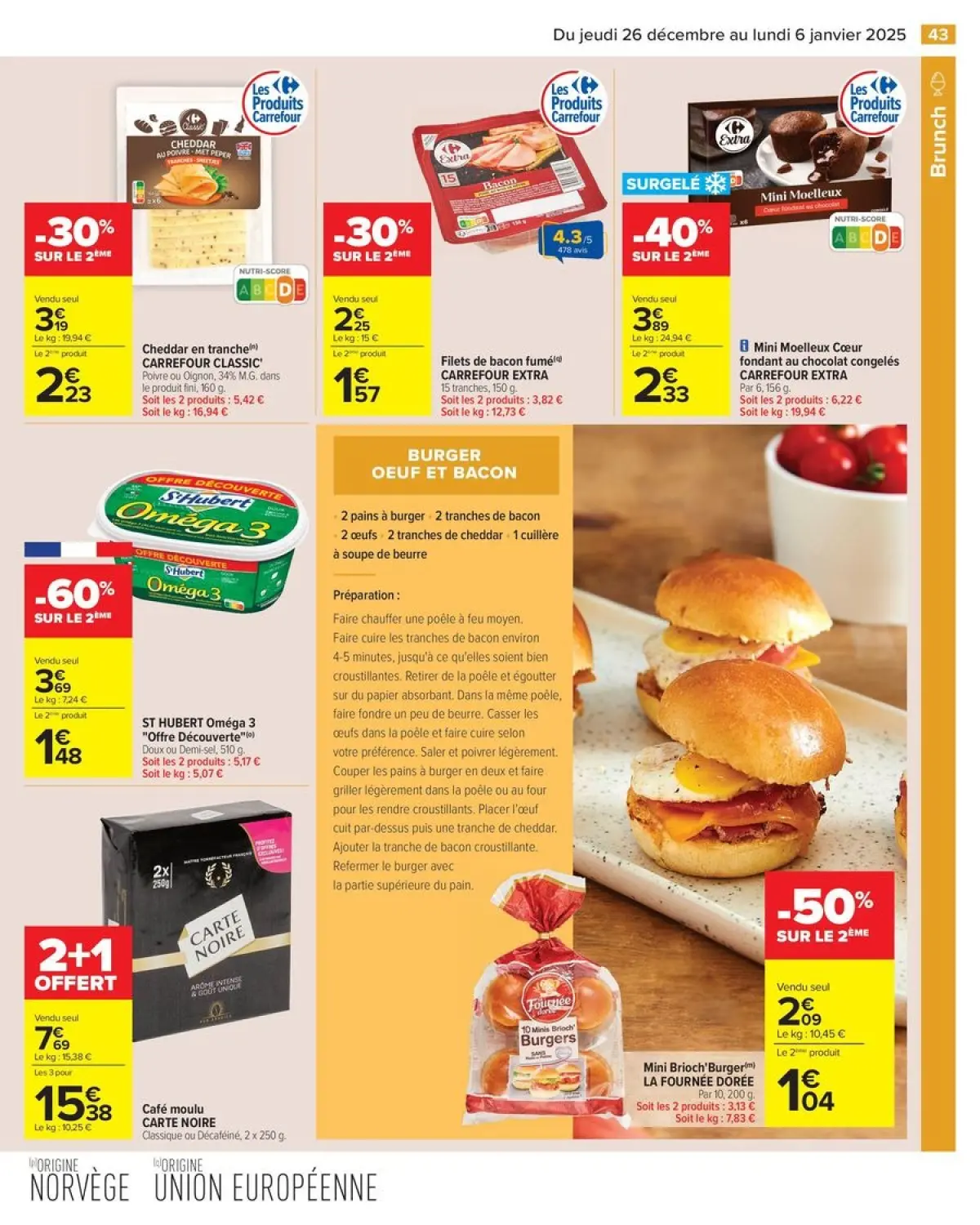 Offres Carrefour France de 26 décembre à 6 janvier 2025 - 50% SUR LE 2ÈME PRODUIT - Page 49