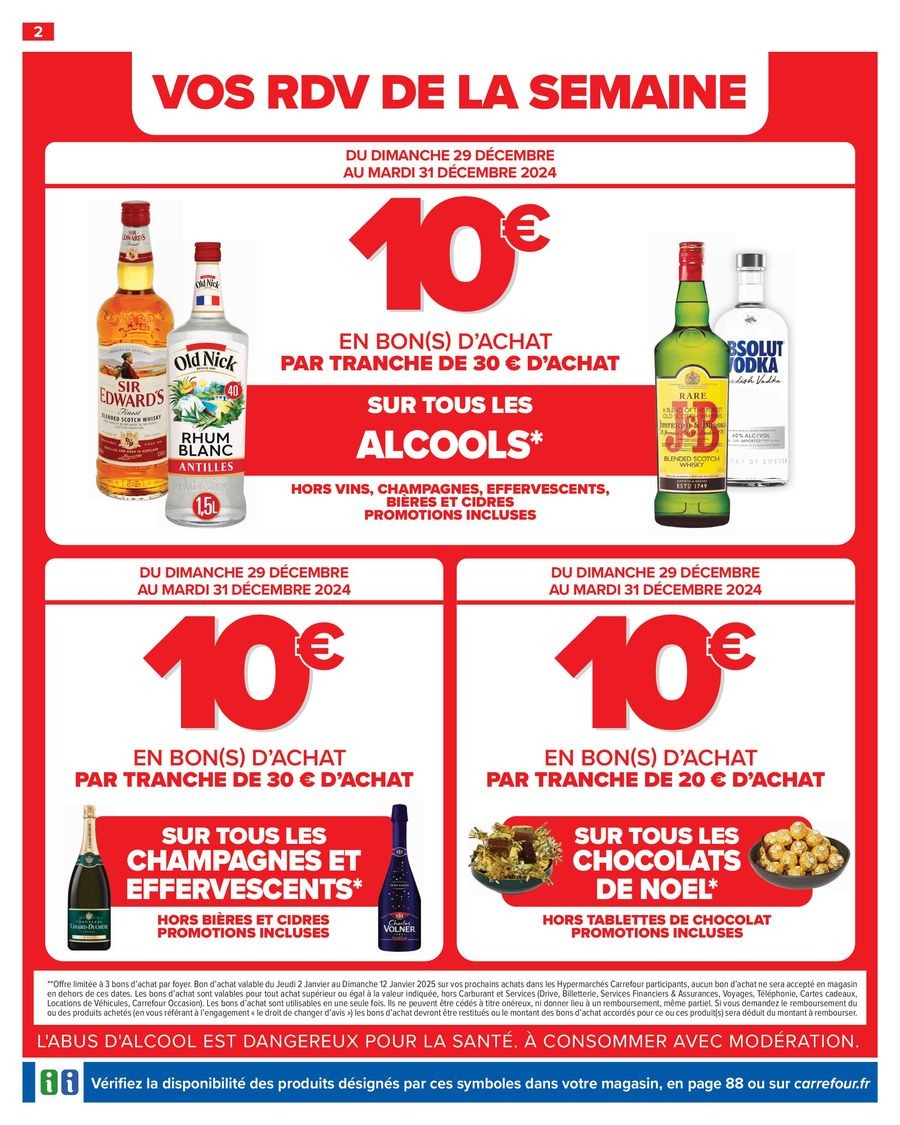 عروض كارفور فرنسا من 26 ديسمبر حتى 6 يناير 2025 تخفيضات 50 بالمائة للمنتج الثاني - كارفور - فرنسا - 26 ديسمبر 2024 – 6 يناير 2025 - صفحة 8