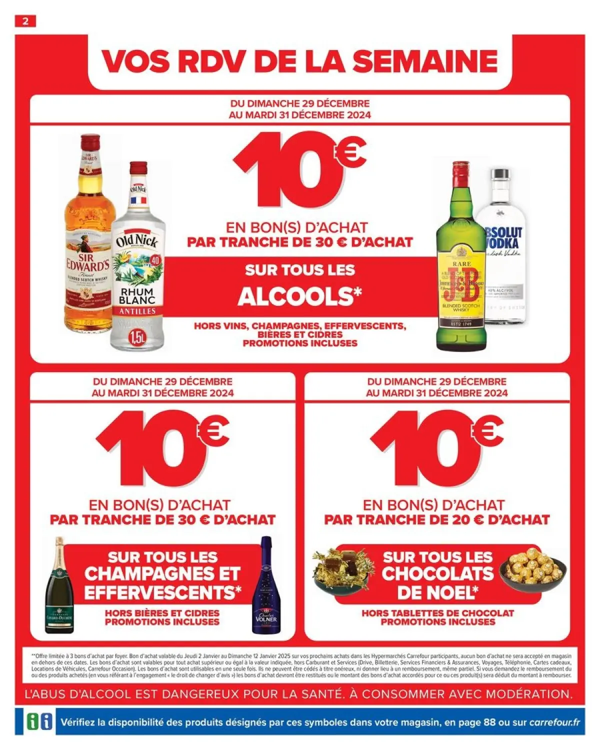 Offres Carrefour France de 26 décembre à 6 janvier 2025 - 50% SUR LE 2ÈME PRODUIT - Page 8