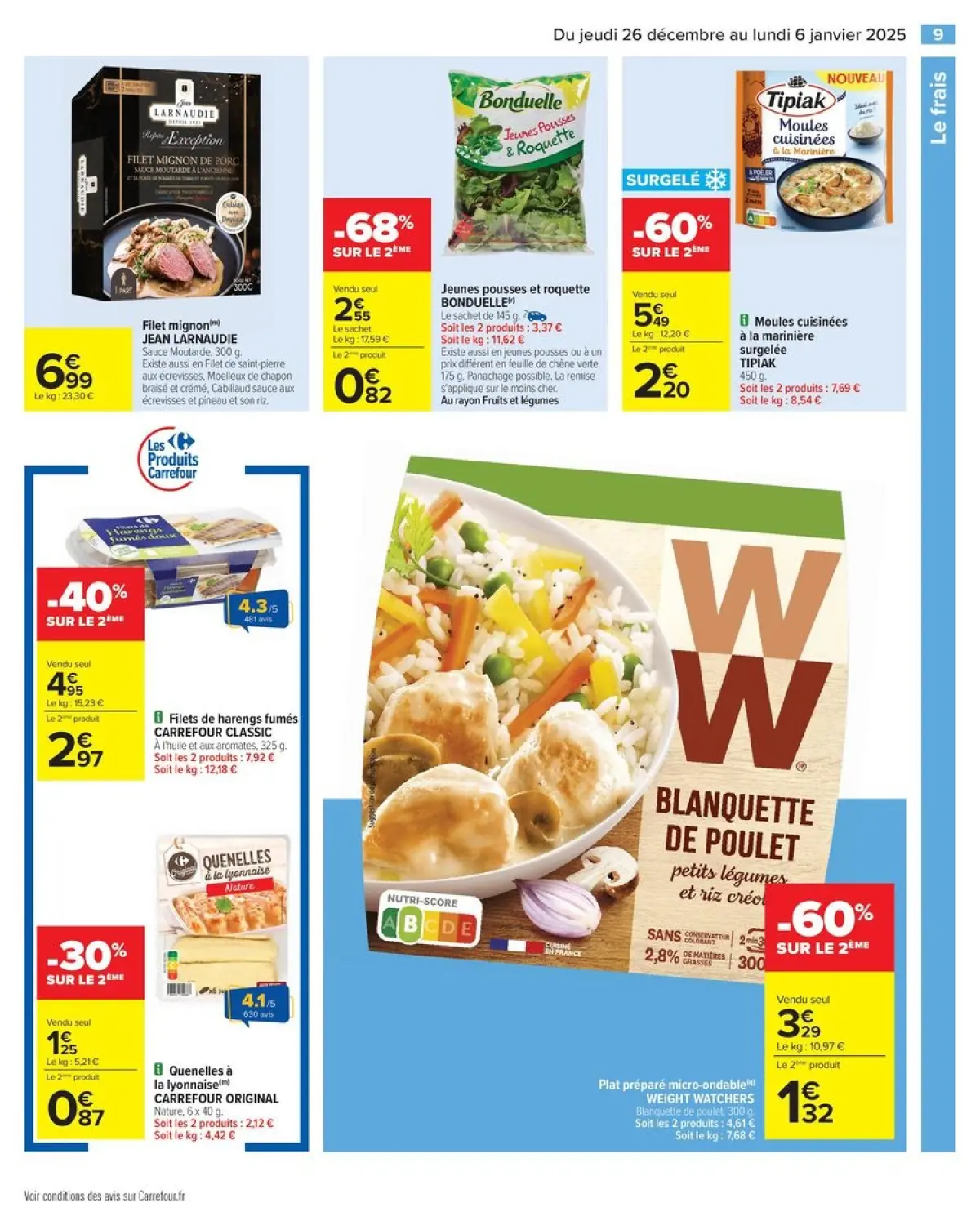 Offres Carrefour France de 26 décembre à 6 janvier 2025 - 50% SUR LE 2ÈME PRODUIT - Page 15