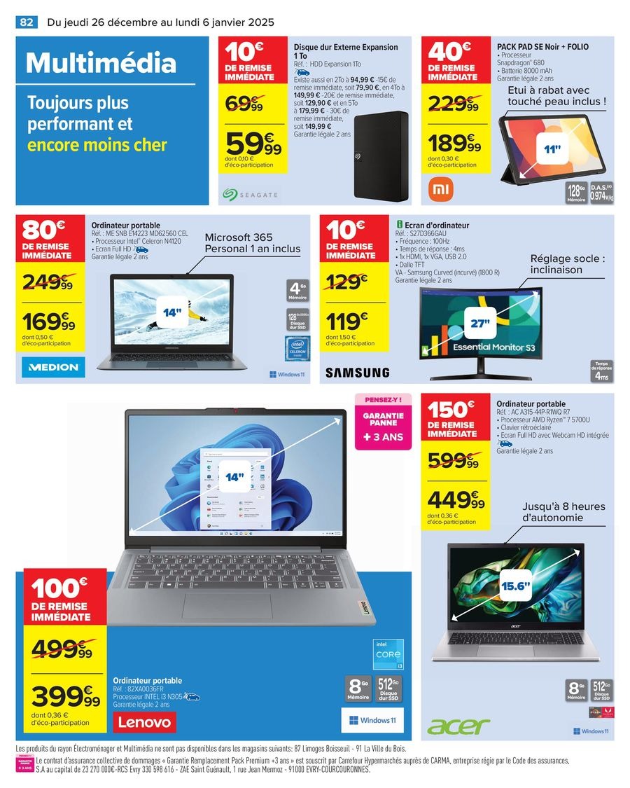 عروض كارفور فرنسا من 26 ديسمبر حتى 6 يناير 2025 تخفيضات 50 بالمائة للمنتج الثاني - كارفور - فرنسا - 26 ديسمبر 2024 – 6 يناير 2025 - صفحة 88