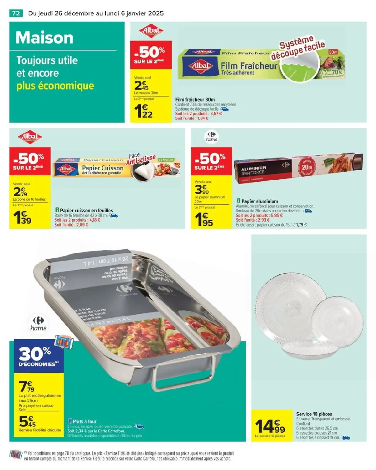 Offres Carrefour France de 26 décembre à 6 janvier 2025 - 50% SUR LE 2ÈME PRODUIT - Page 78