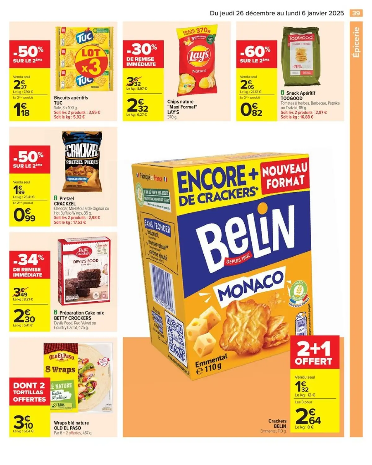 Offres Carrefour France de 26 décembre à 6 janvier 2025 - 50% SUR LE 2ÈME PRODUIT - Page 45