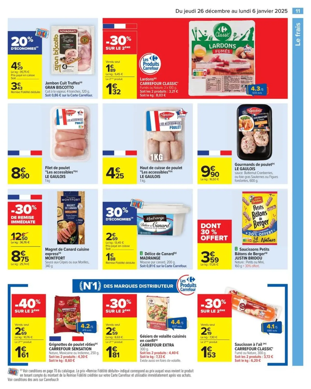 Offres Carrefour France de 26 décembre à 6 janvier 2025 - 50% SUR LE 2ÈME PRODUIT - Page 17