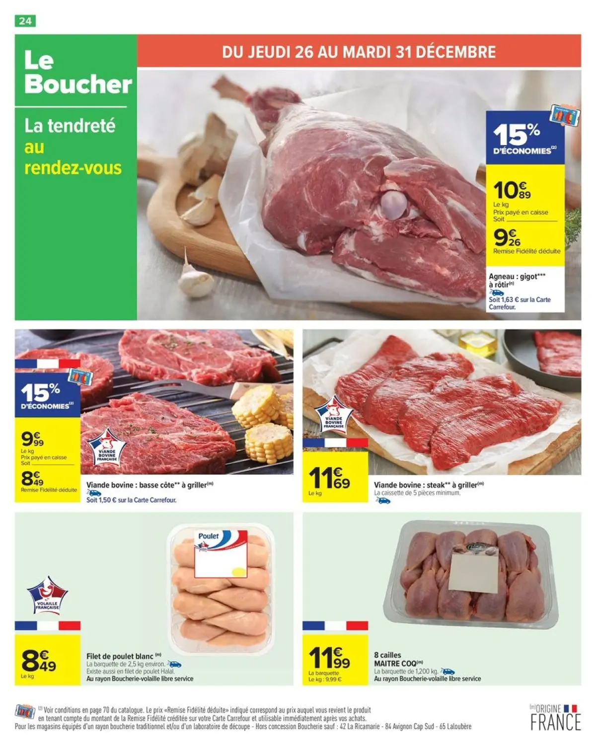 Offres Carrefour France de 26 décembre à 6 janvier 2025 - 50% SUR LE 2ÈME PRODUIT - Page 30