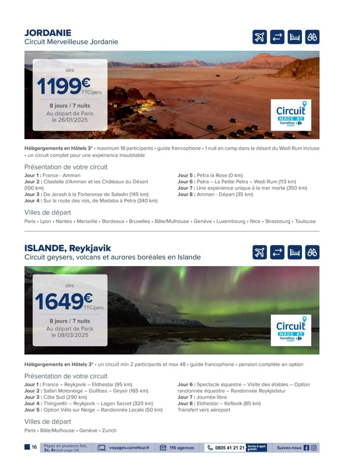 Página 16 en Ofertas de viajes en Carrefour Francia