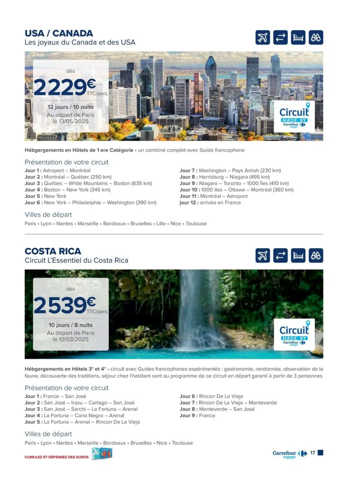 Página 17 en Ofertas de viajes en Carrefour Francia